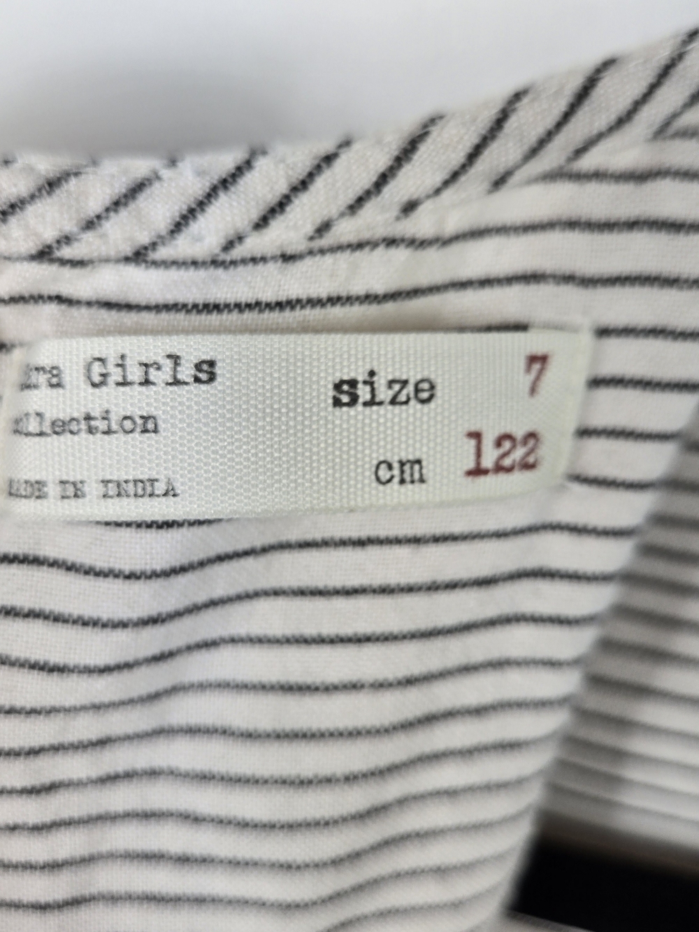 Zara Girls Embroidered Eyelet 2Pc Set Boho Cottagecore Stripe Top 7Y Pants 8Y - Picture 7 of 12